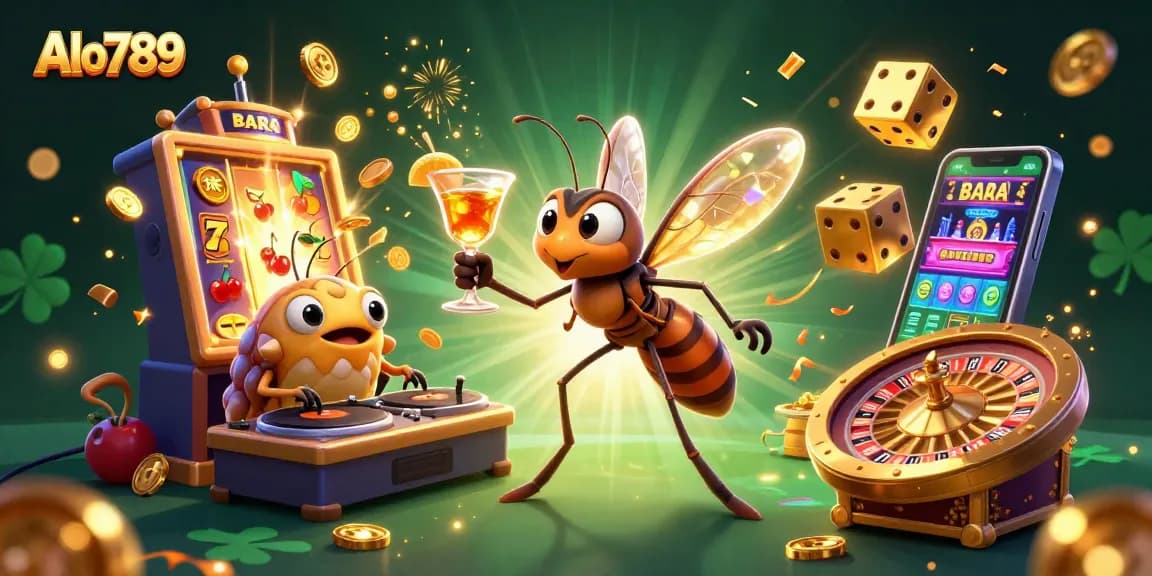 Alo789 brings lively online gambling scenes to life with vibrant characters and dynamic casino elements.