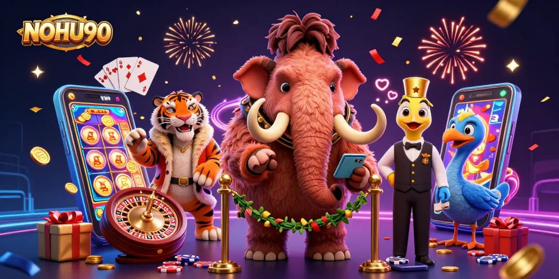 Experience thrilling jackpots and luck with NOHU90 in this vibrant casino scene.