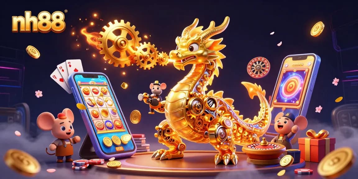 Win big at nh88 with an ultra-detailed dragon illustration depicting thrilling gaming elements.