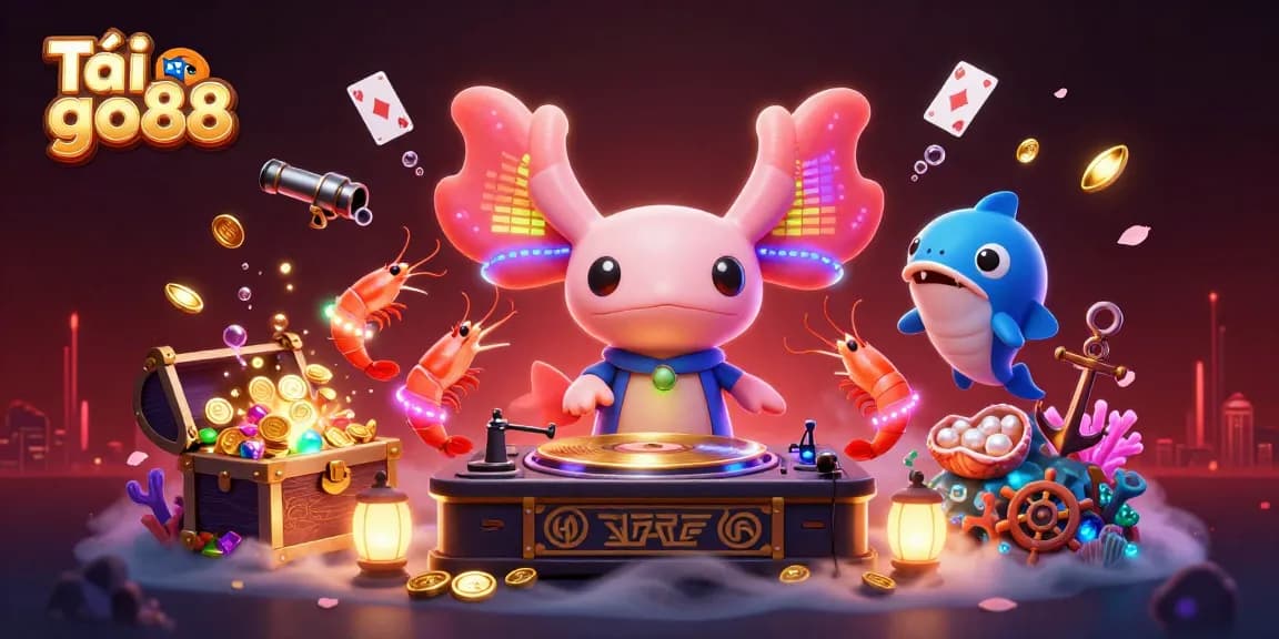 Tải go88 and enjoy an immersive underwater casino scene with vibrant characters and rich gaming elements.