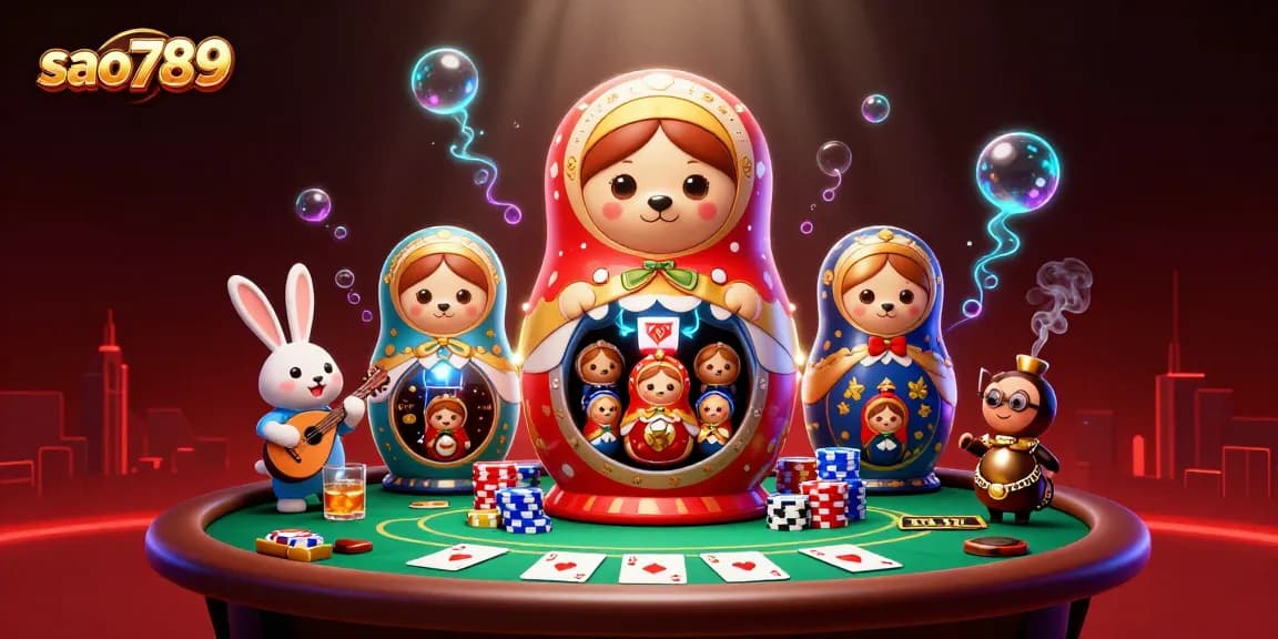 Experience exhilarating games at sao789 with vibrant casino action and colorful characters.