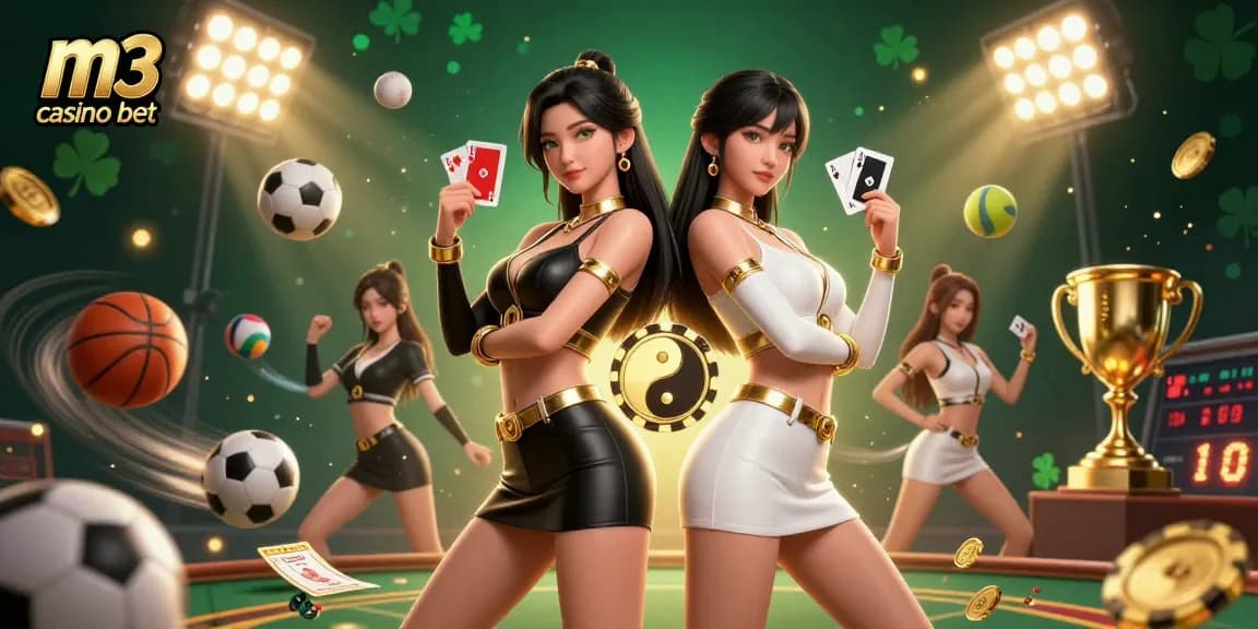 Play m3 casino bet with stunning twin Asian women showcasing powerful gaming energy.