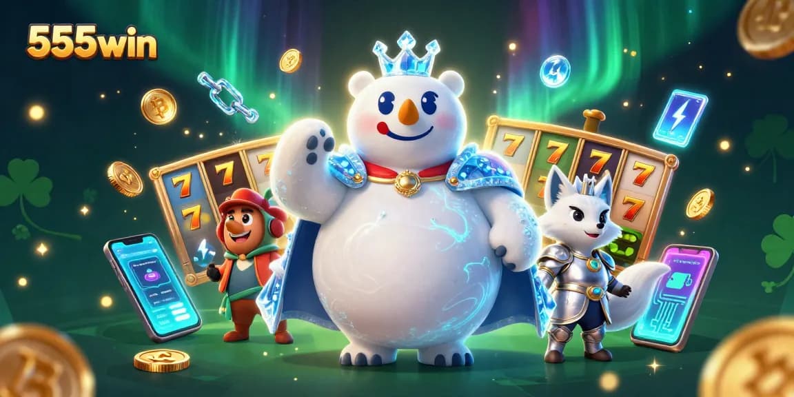 Win big at 555win with vibrant slot game elements and enchanting 3D characters.