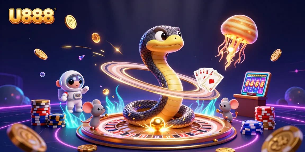 U888 offers thrilling bets in a cosmos of games with astronaut mice and a jellyfish dealer.