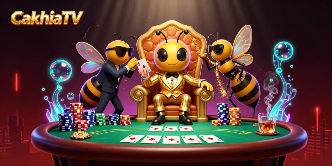 CakhiaTV offers poker action with a bumblebee mob boss and exclusive gameplay features.