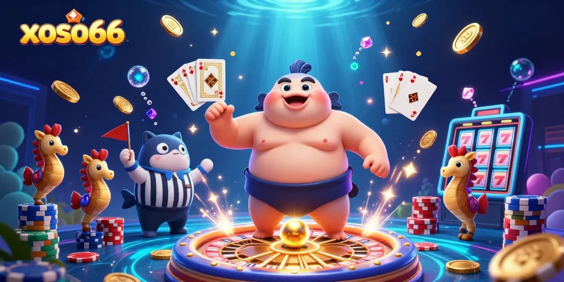 Experience the excitement of xoso66 with a vibrant underwater casino scene filled with action.