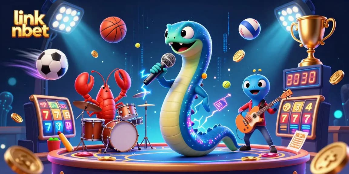 Experience the excitement of link nbet with an underwater DJ showdown, featuring electric characters and dynamic sports elements.
