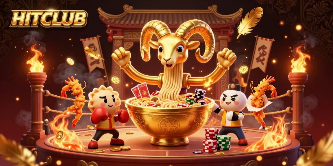 HITCLUB showcases a dynamic gaming scene with characters and vibrant casino elements in action.