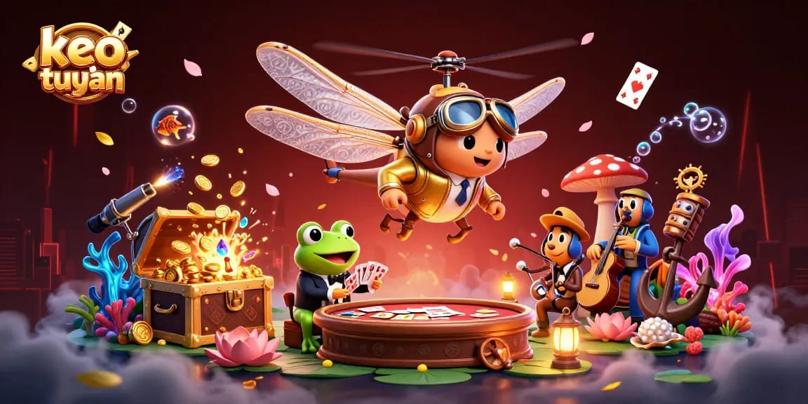 Bet on the thrilling keo truc tuyen experience with dynamic gambling characters amidst vibrant casino action.