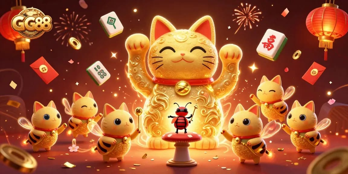 Experience thrilling gaming at GG88 with vibrant scenes of luck and winnings.