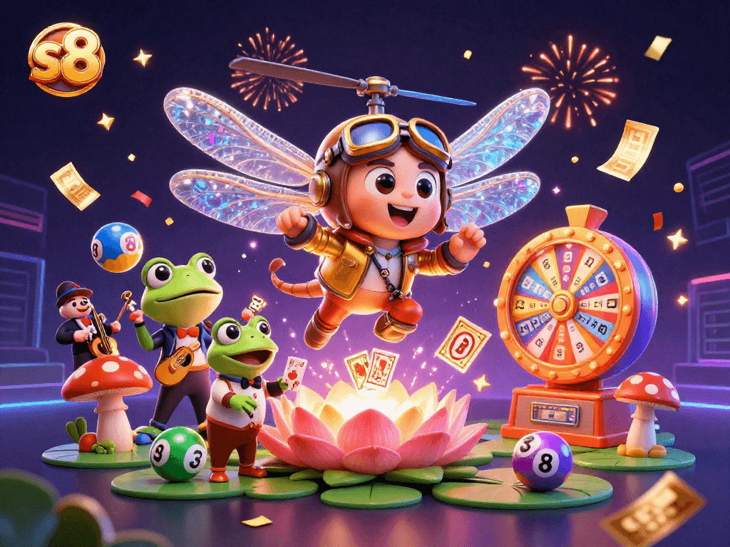 S8 provides thrilling gaming with vibrant lotteries and engaging card games in an inviting casino atmosphere.