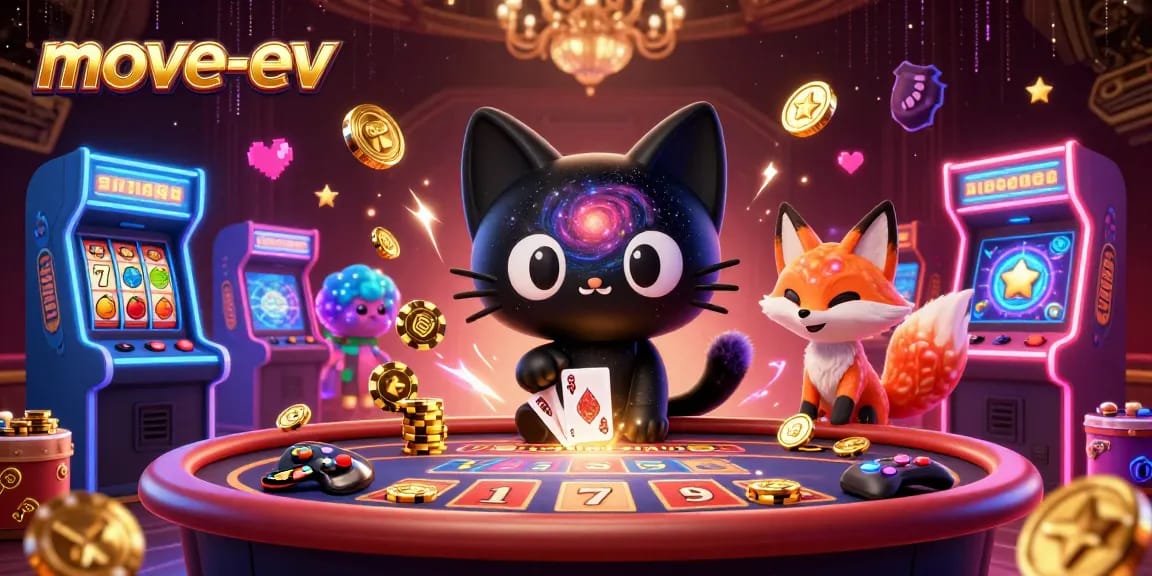 Engage in thrilling gaming adventures at move-ev's vibrant cosmic casino featuring 3D characters.