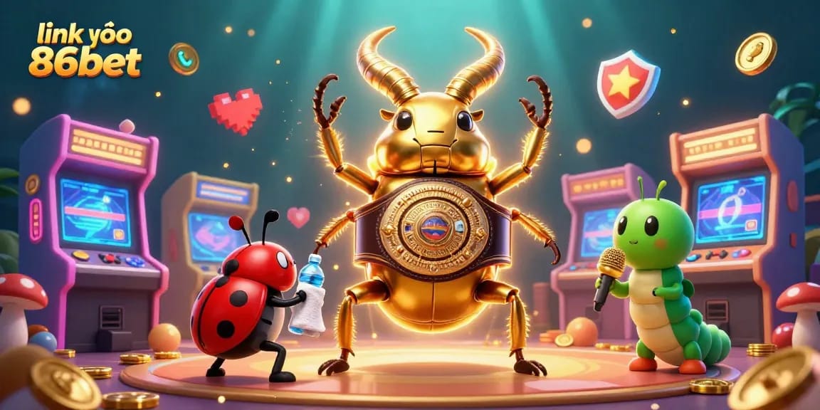 Engage with the thrilling world of link vào 86bet, featuring a vibrant 3D casino scene filled with action and excitement.