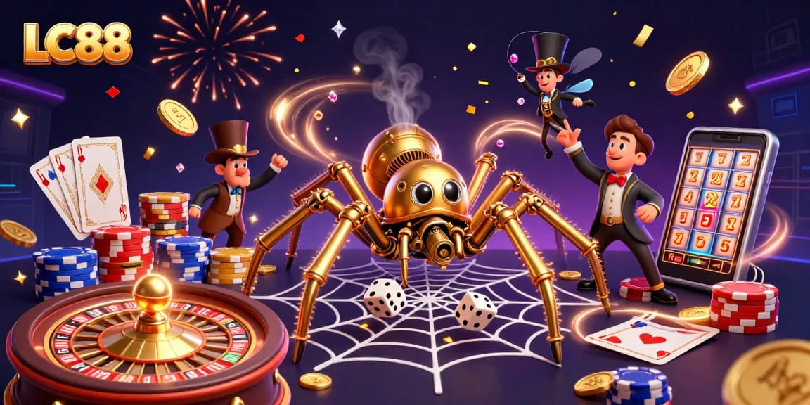 Engage with thrilling gambling action at LC88 while discovering stunning casino game elements.