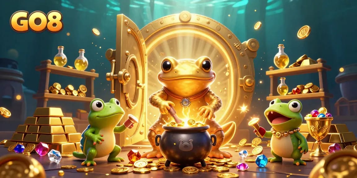 Engage with GO8's thrilling casino experience featuring unique games and gold-themed extravaganza.