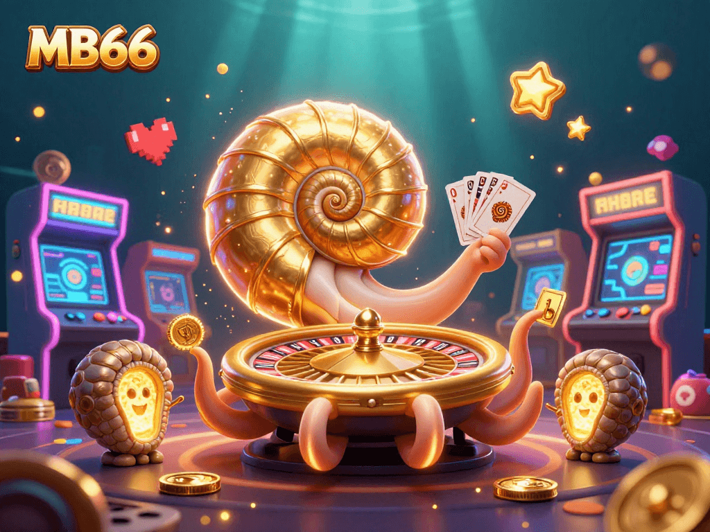 Experience the thrill of MB66 gaming with an ancient nautilus roulette and glowing companions.