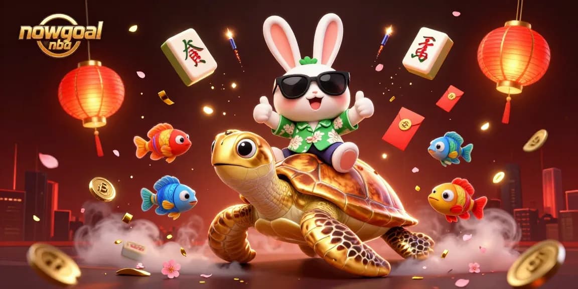 Experience the thrill of nowgoal nba with lively 3D characters and vibrant casino elements in an engaging illustration.