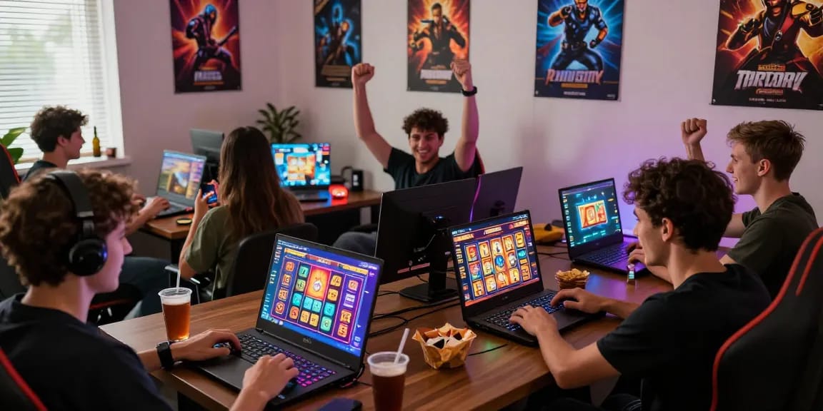 Oppa86 situs offers an engaging online gaming experience with colorful slot games and enthusiastic players.