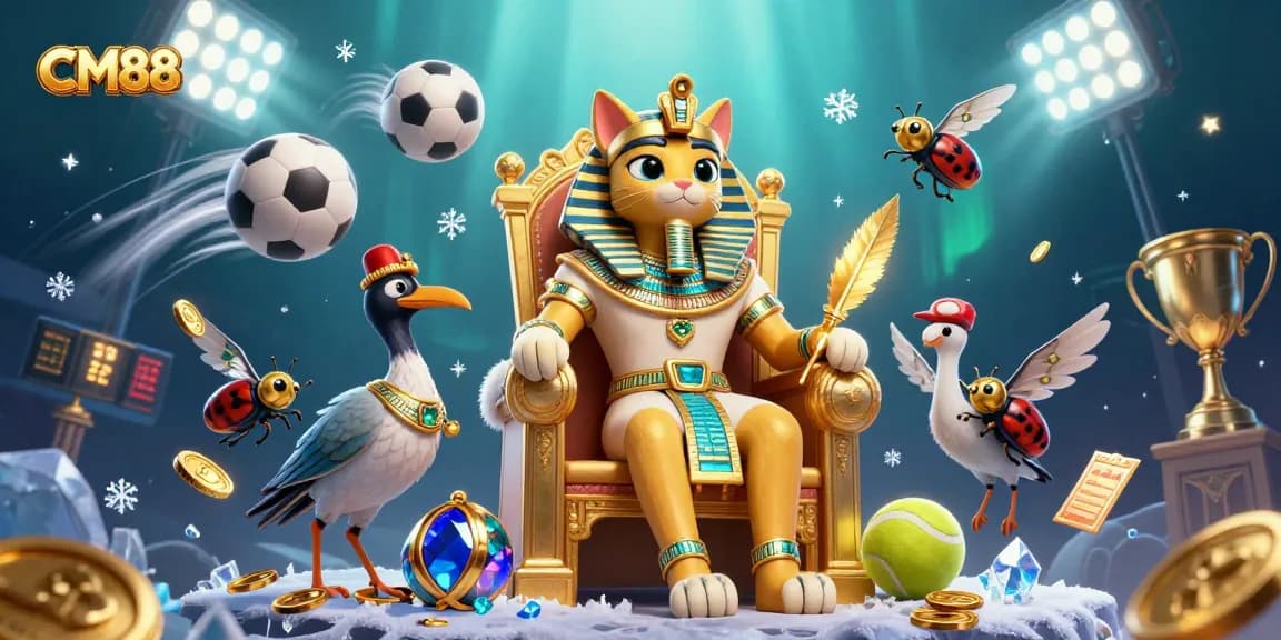 Bet on CM88's winning strategies with 3D Pharaoh and immersive casino gaming elements.