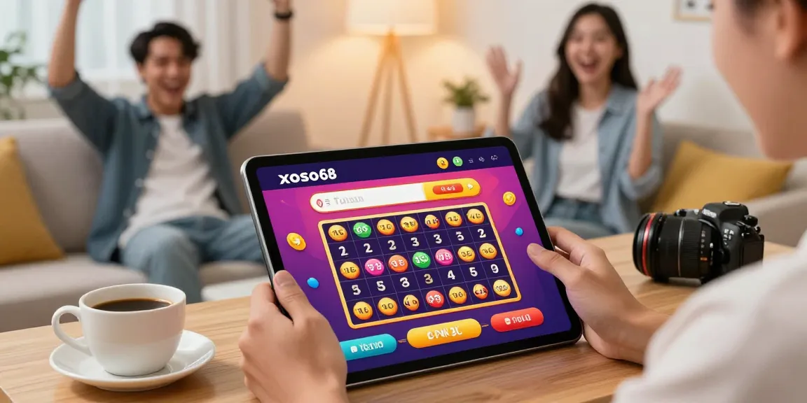 Xoso66 online betting platform with user placing a bet in a lively home setting.
