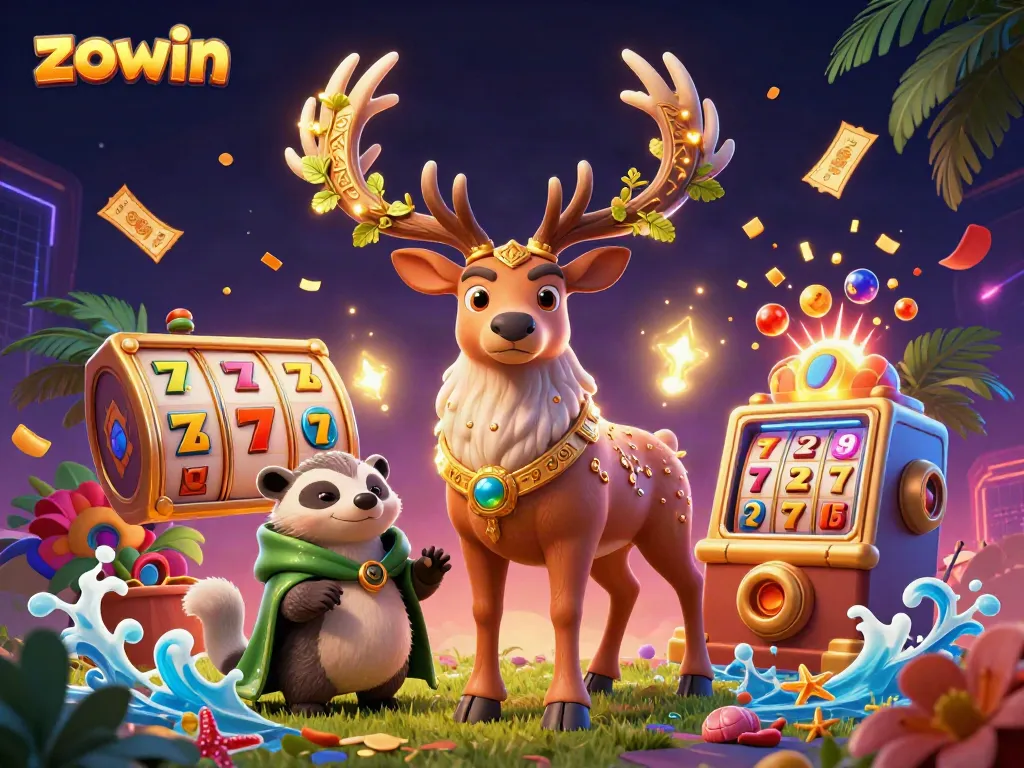Zowin offers a vibrant casino experience with lively characters and exciting game elements in a rich atmosphere.
