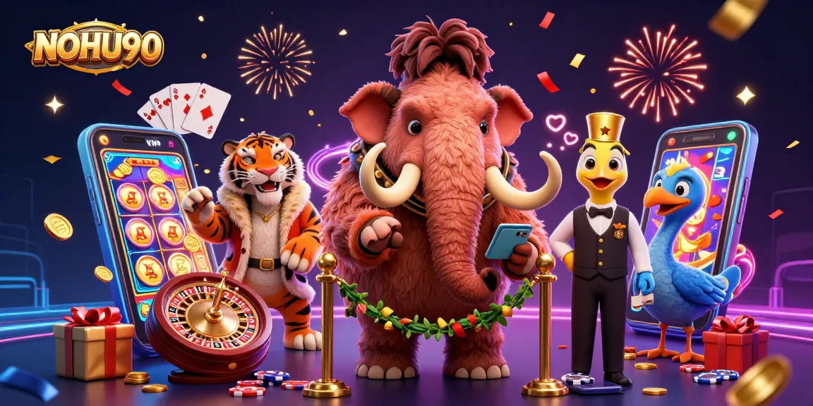 Experience thrilling jackpots and luck with NOHU90 in this vibrant casino scene.