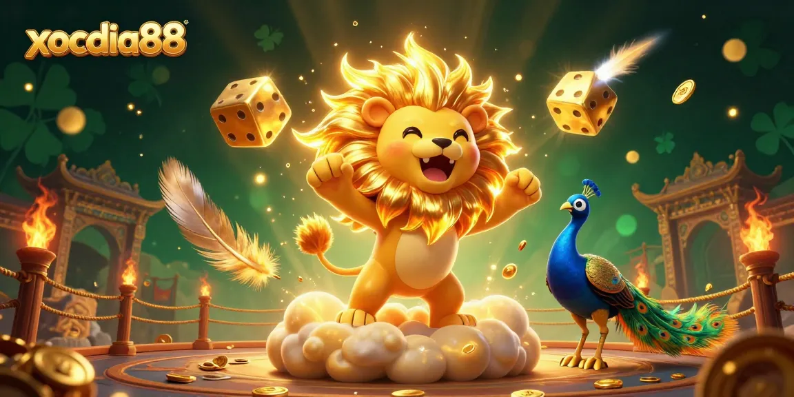 Join the excitement of xocdia88 with dynamic 3D characters and vibrant casino elements.