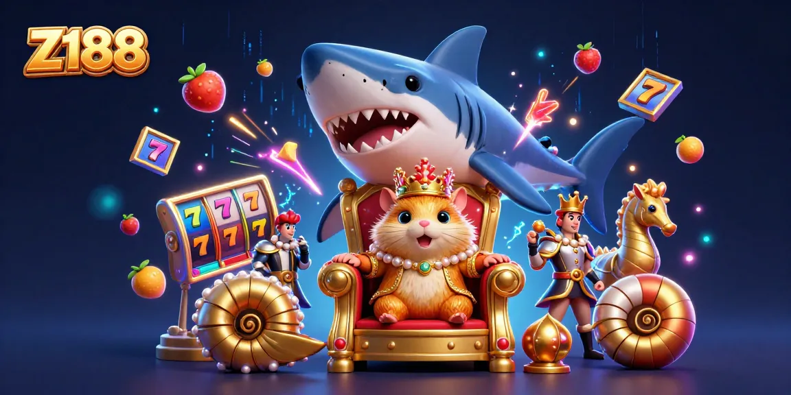 Z188 players enjoy a dynamic slot scene with thrilling game elements and animated characters.