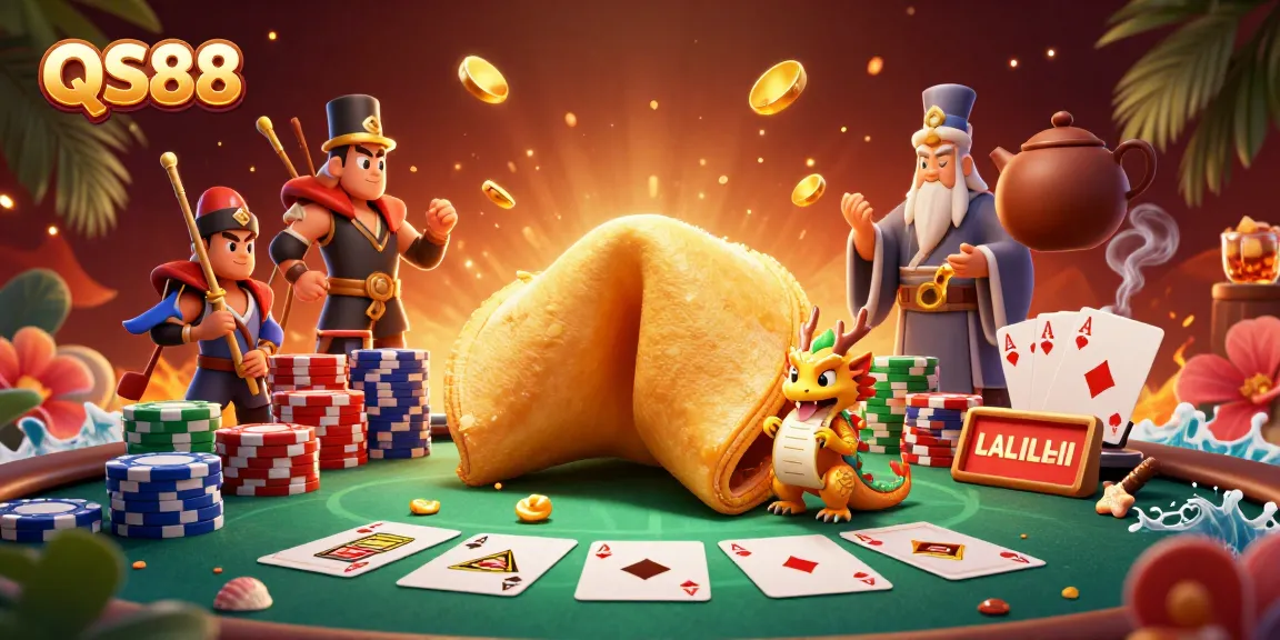 Experience thrilling wins at QS88 with a dynamic poker scene featuring enchanting characters and vibrant game elements.