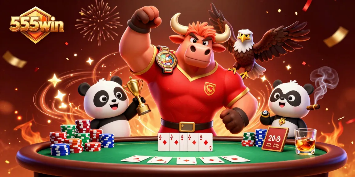Experience thrilling gameplay at 555win while winning poker battles with animated characters.