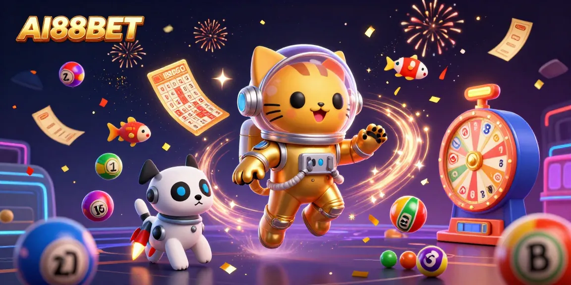 Engage in thrilling games with AI88BET's vibrant lottery scene featuring dynamic elements.