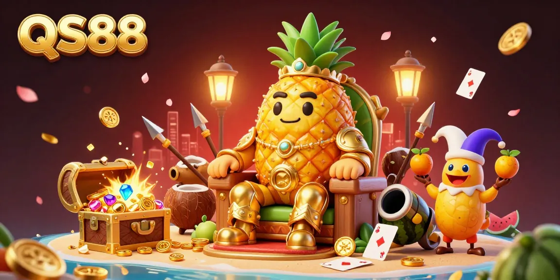Experience the thrilling casino adventure at QS88 with vibrant characters and dynamic elements.