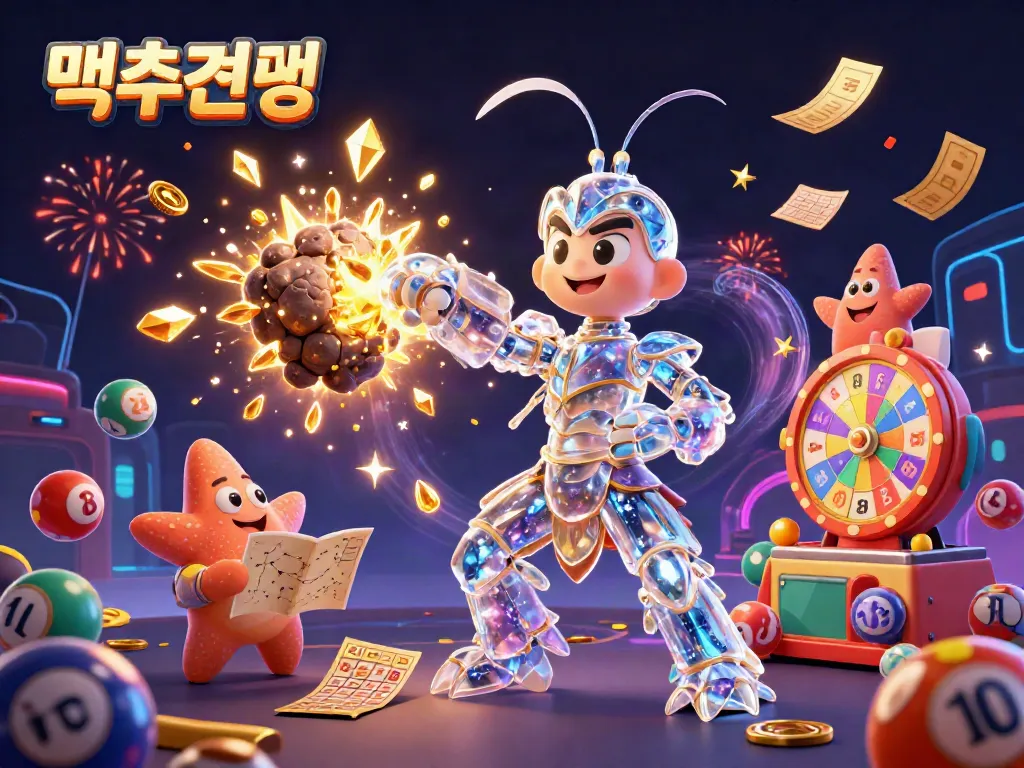 Experience the excitement of 먹튀검증 with a galactic samurai mantis shrimp surrounded by vibrant gambling elements.