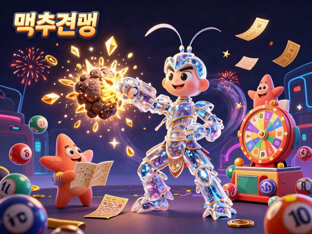 Experience the excitement of 먹튀검증 with a galactic samurai mantis shrimp surrounded by vibrant gambling elements.