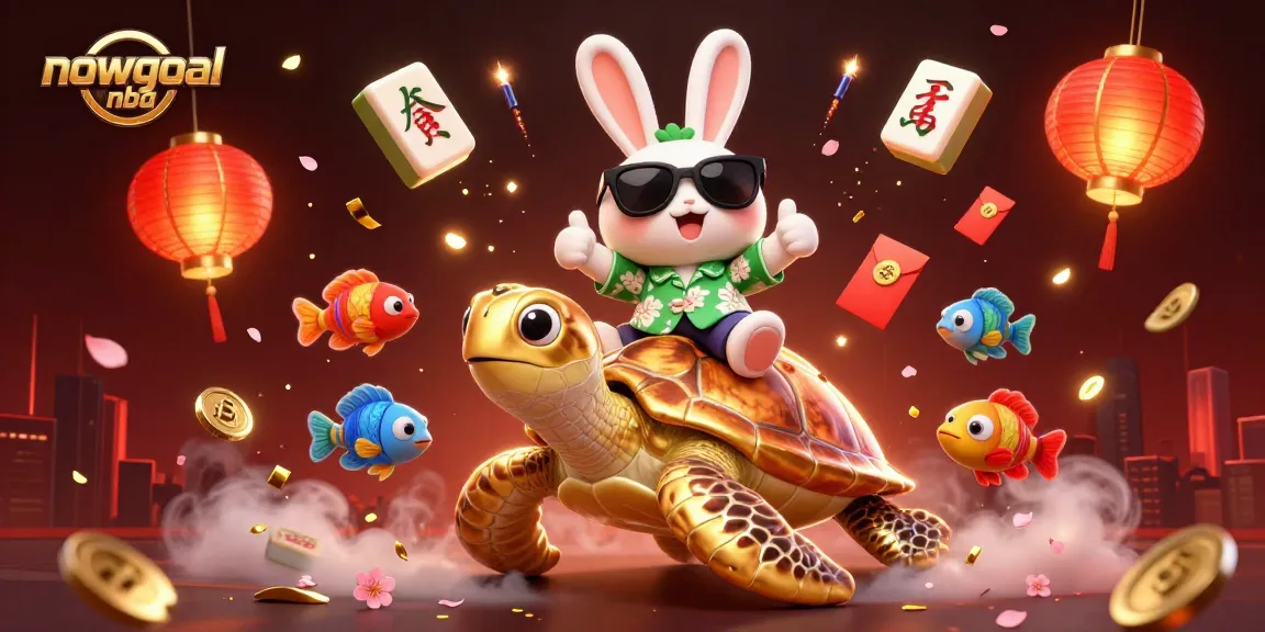 Experience the thrill of nowgoal nba with lively 3D characters and vibrant casino elements in an engaging illustration.