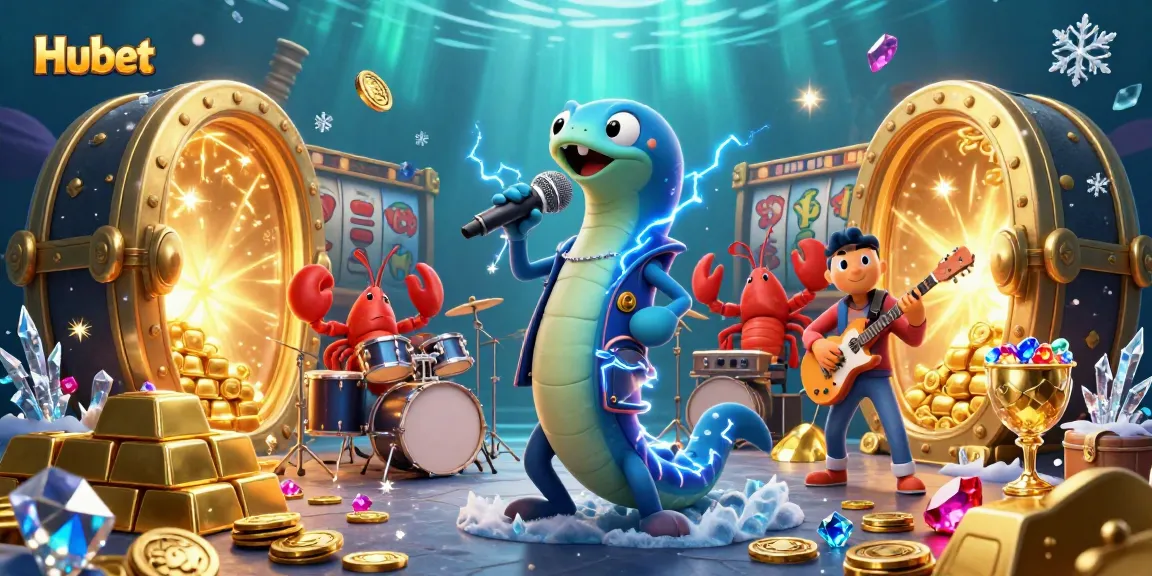 Experience thrilling gaming action with Hubet's vibrant underwater casino scene.