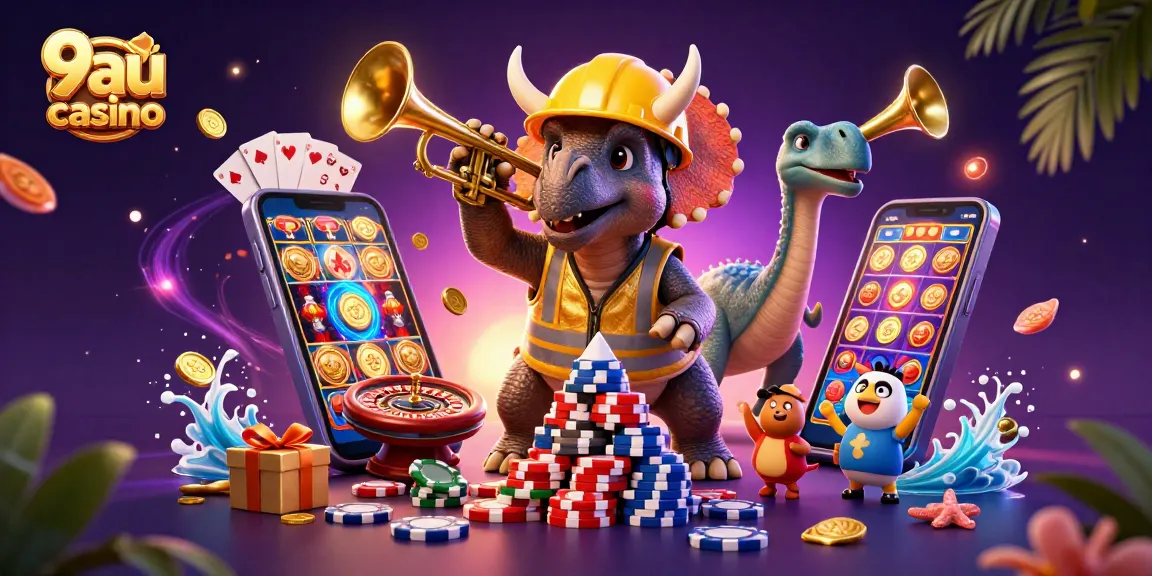 Experience the thrill of 9au casino with vibrant characters and dynamic gaming elements.