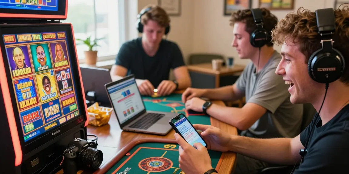 Sunwin players enjoying exciting casino games in a vibrant online gaming environment.