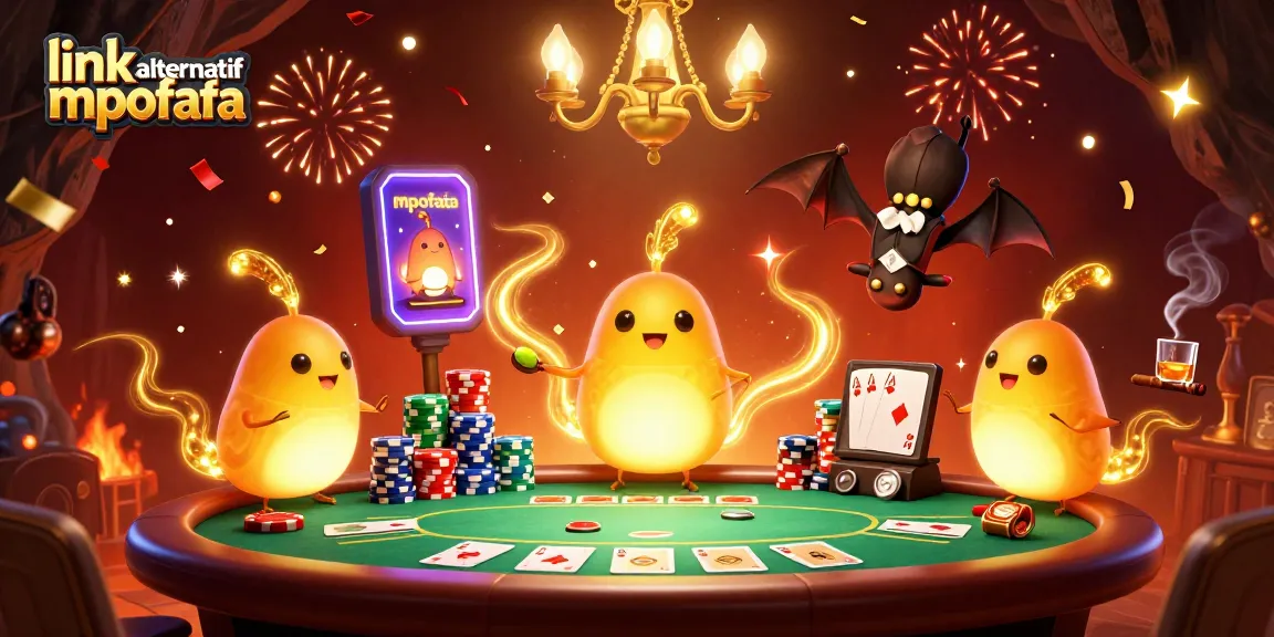 Engage with the vibrant scene of link alternatif mpofafa as glowworms illuminate a vibrant casino atmosphere.
