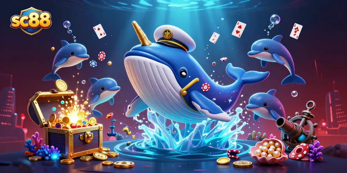 Experience the thrill of sc88 with vibrant casino-themed underwater adventure featuring engaging sea creatures and treasure.