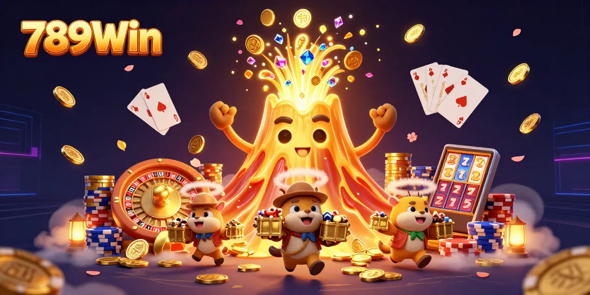 Experience the thrill of winning at 789Win with vibrant casino elements and exciting jackpots.