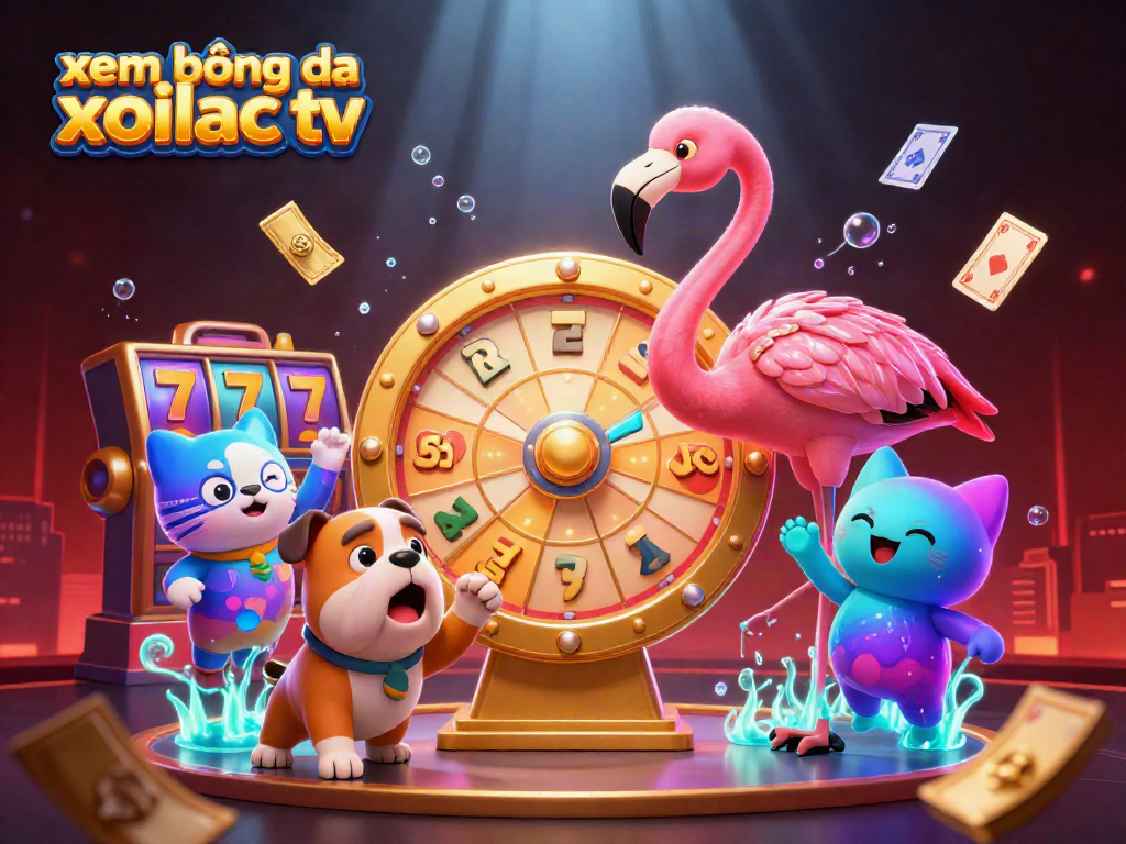 Watch xem bóng đá xoilac tv come alive with a vibrant gaming scene featuring prizes and excitement in HD.