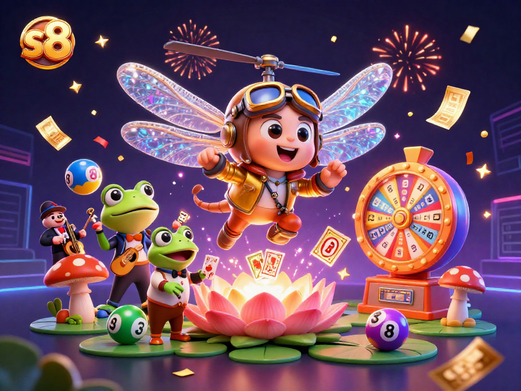 S8 provides thrilling gaming with vibrant lotteries and engaging card games in an inviting casino atmosphere.