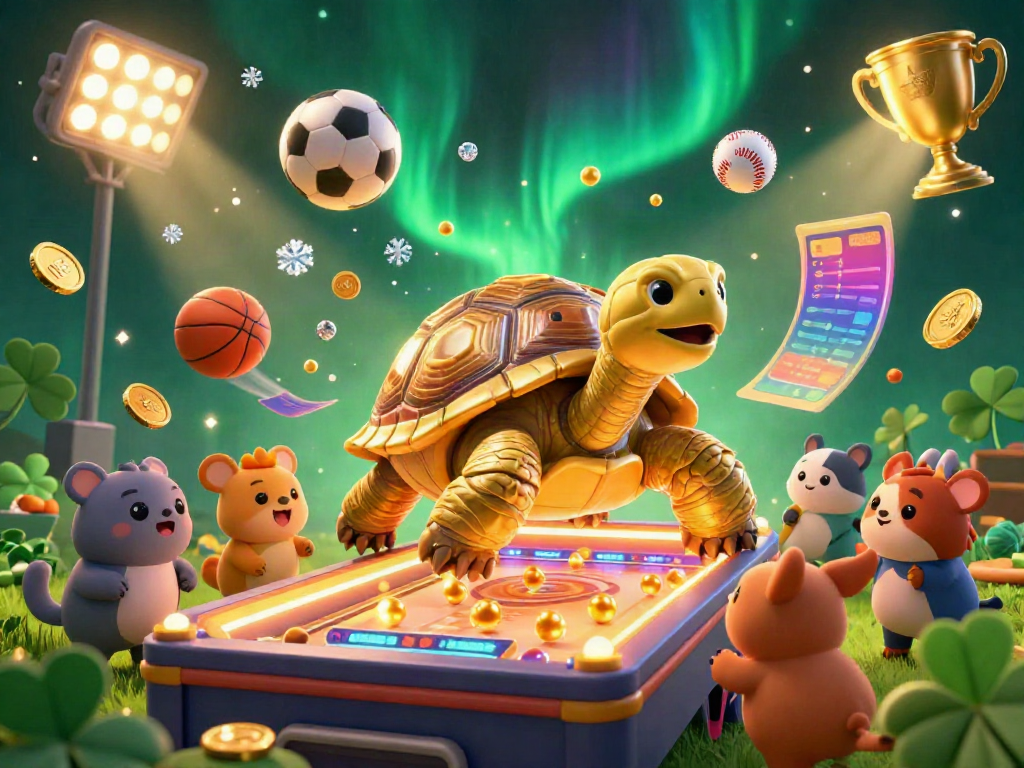 Experience safe interactions with Safew's engaging communication platform, featuring a golden tortoise pinball machine.