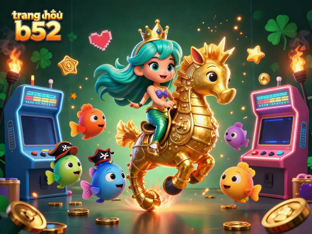 Engage in thrilling games on trang chủ b52 with vibrant casino visuals and dynamic mermaid adventure.