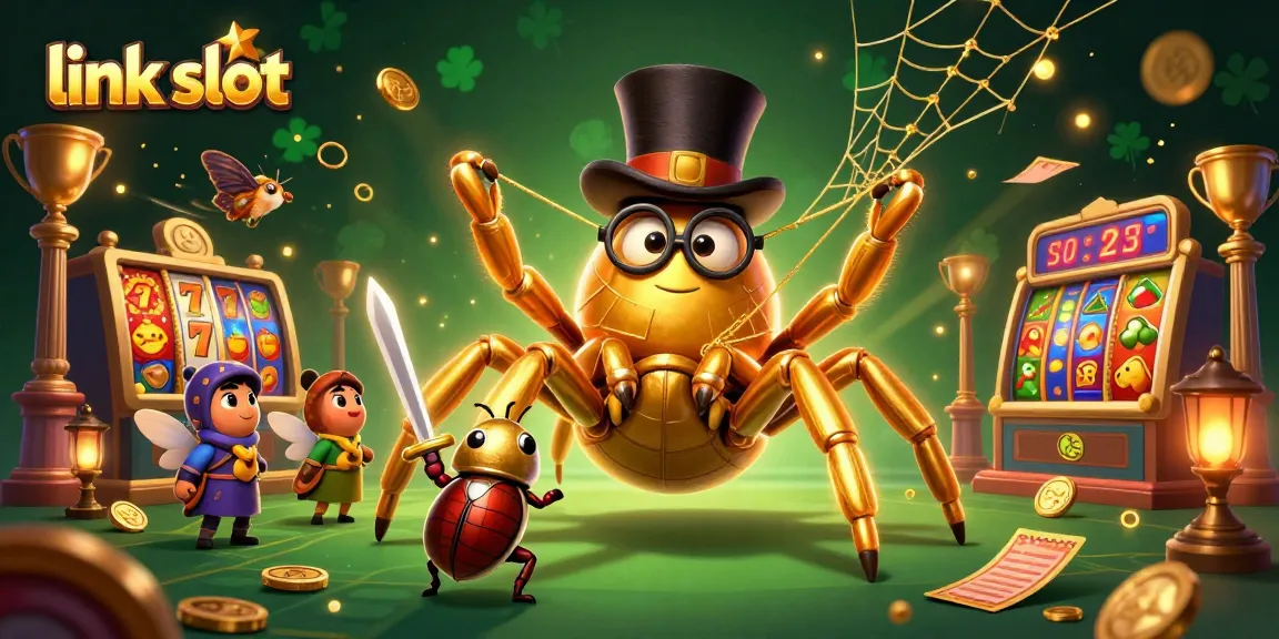 Menangkan slot dengan link slot sambil melihat tarantula emas dan ksatria kecil di kasino.