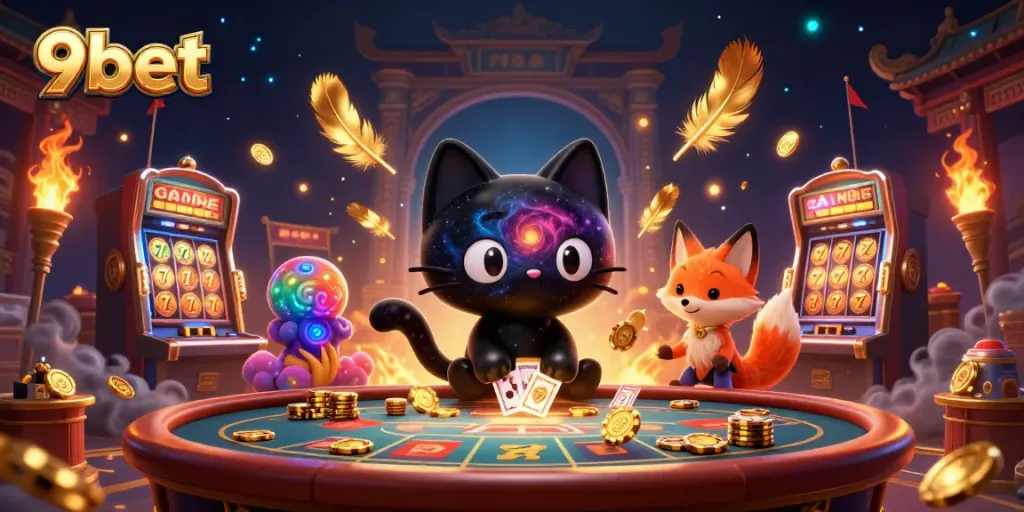 Experience the thrilling universe of 9bet with dynamic casino elements and enchanting characters.