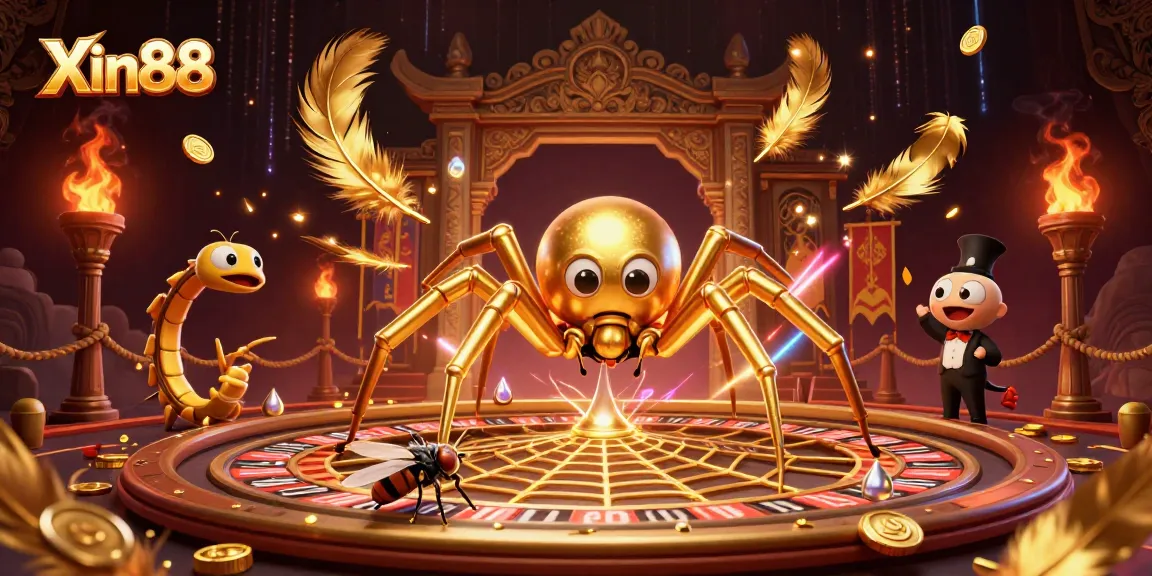Xin88 showcases thrilling bets amid magical spinning roulette wheels in a vibrant casino setting.
