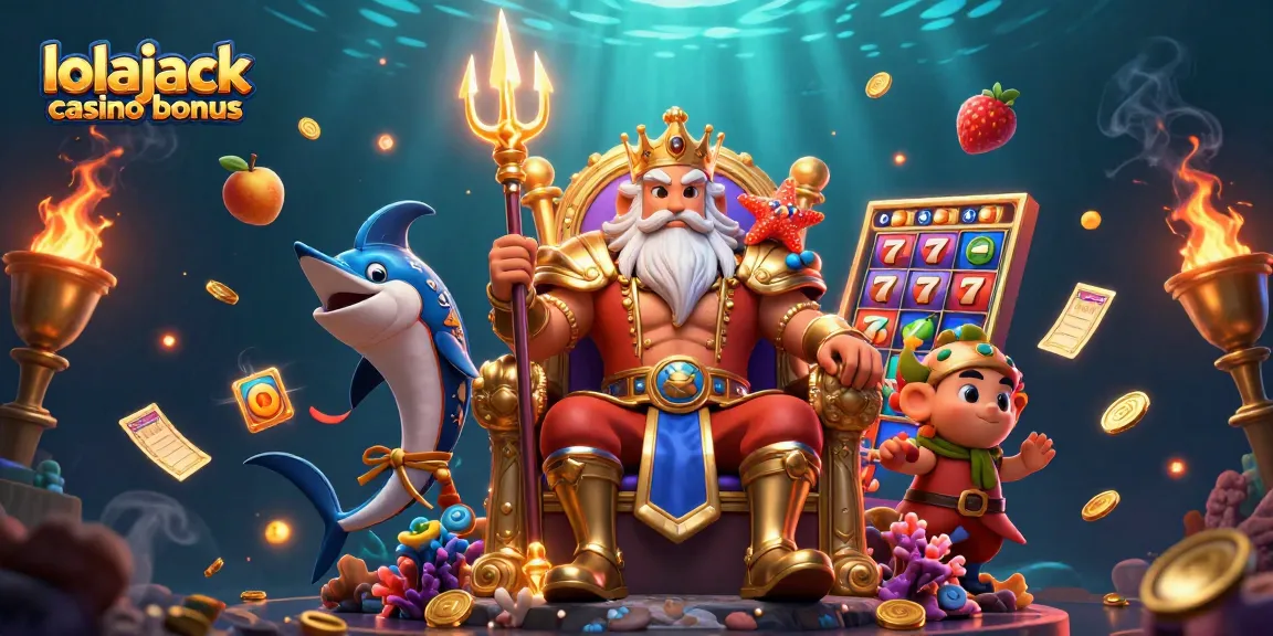Experience the thrilling lolajack casino bonus with dynamic slots and characters in an enchanting underwater world.