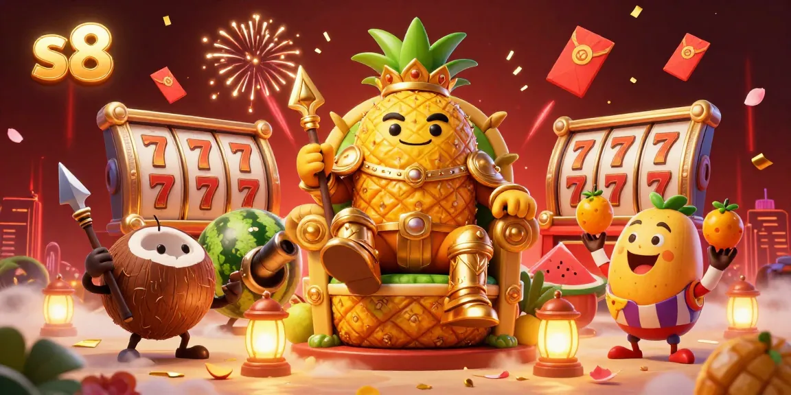 S8 casino engaging players with a tropical theme, showcasing vibrant characters and dynamic game elements.
